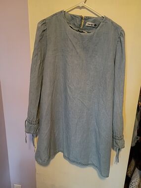 Benin  Long Sleeve Denim Dress 12